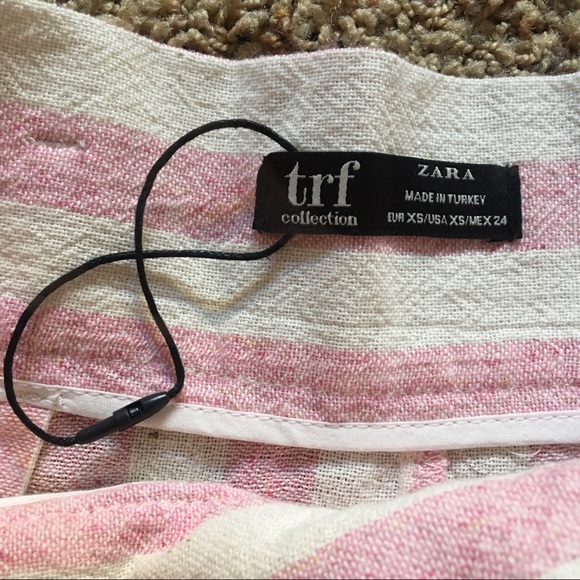 NWOT Linen Striped Shorts XS - Picture 5 of 5